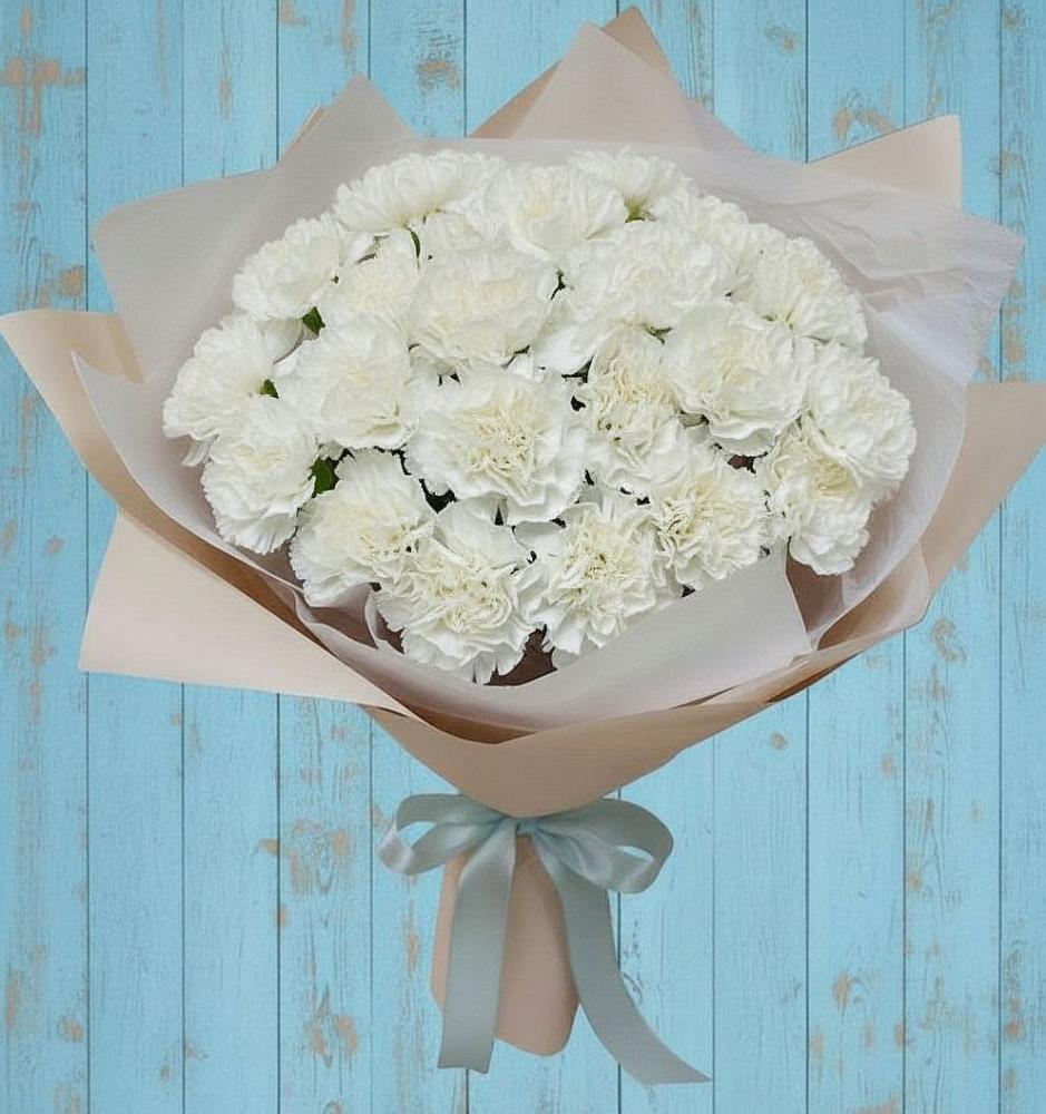 Букет цветов из: Гвоздики в Карасуке