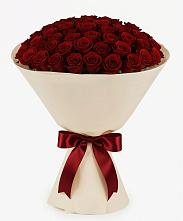 Букет 101 Бордовая роза Блэк Бакарра в Карасуке