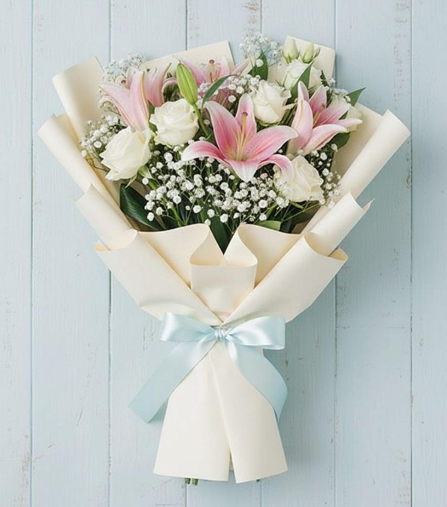 Букет цветов из: Лилии в Карасуке