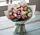 Букет цветов из: Розы, Лизиантусы и Гвоздики в Карасуке