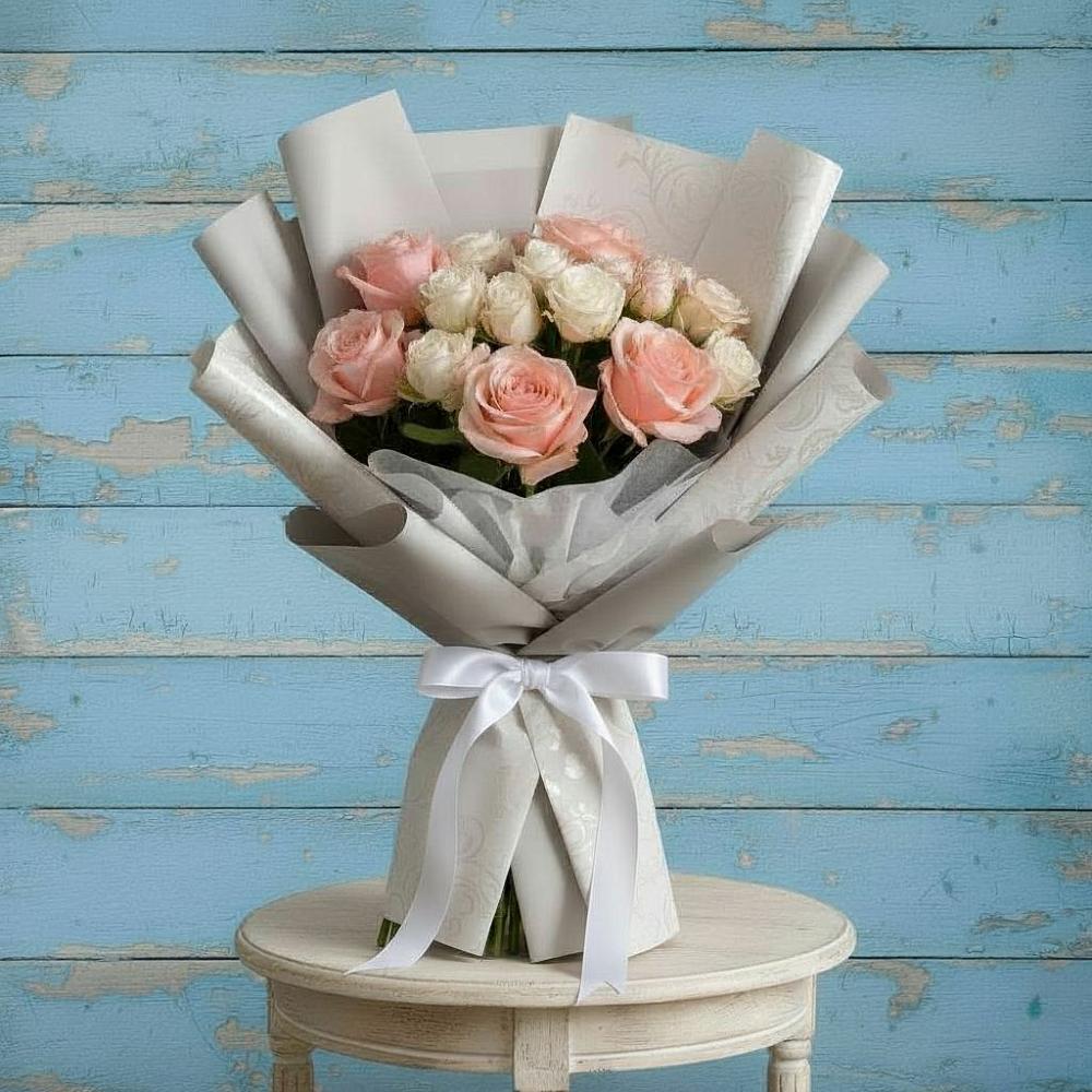 Букет цветов из: Розы в Карасуке