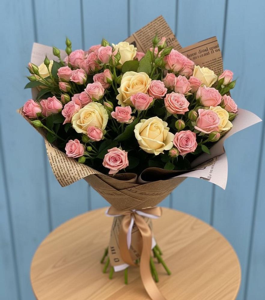 Букет цветов из: Розы в Карасуке