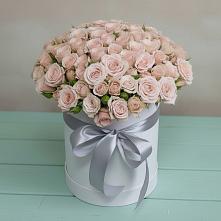 Цветочная композиция из Розы в шляпной коробке #REPLACE_PRED# Карасуке