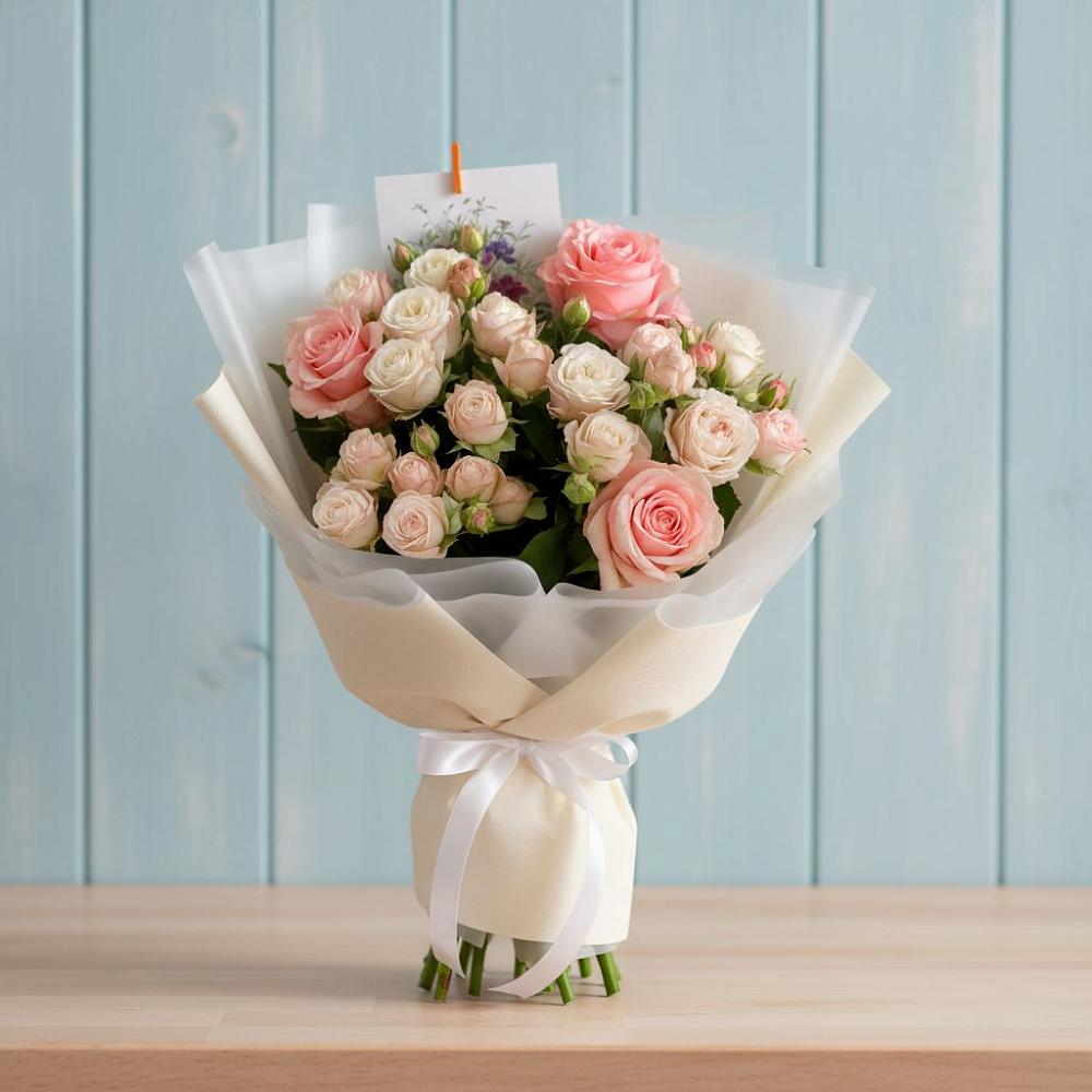 Букет цветов из: Розы в Карасуке