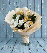 Букет цветов из:  Розы и Хризантемы #REPLACE_PRED# Карасуке