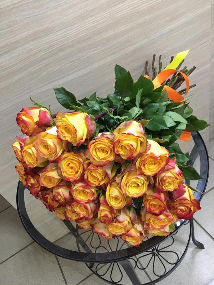 Букет Желтые розы в Карасуке