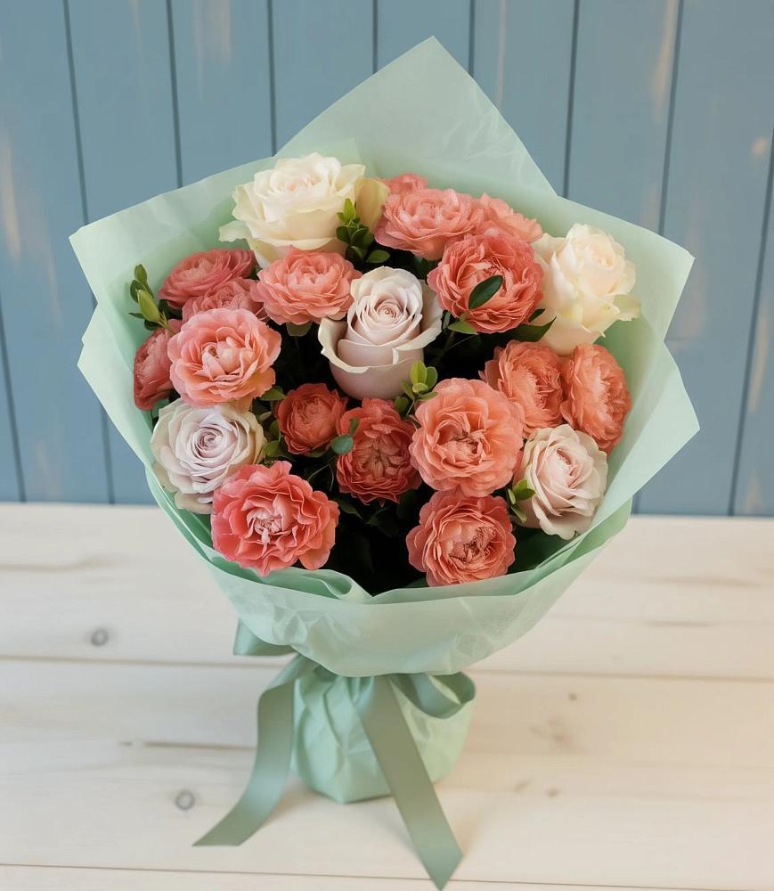 Букет цветов из: Розы в Карасуке