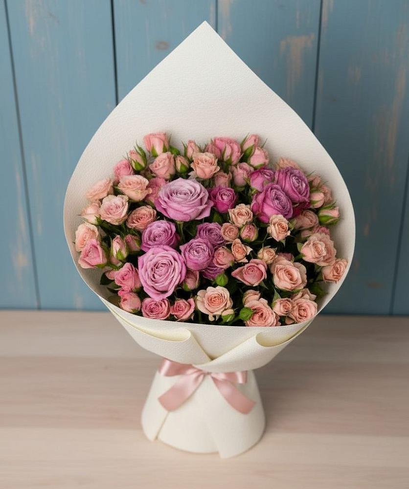 Букет цветов из: Розы в Карасуке