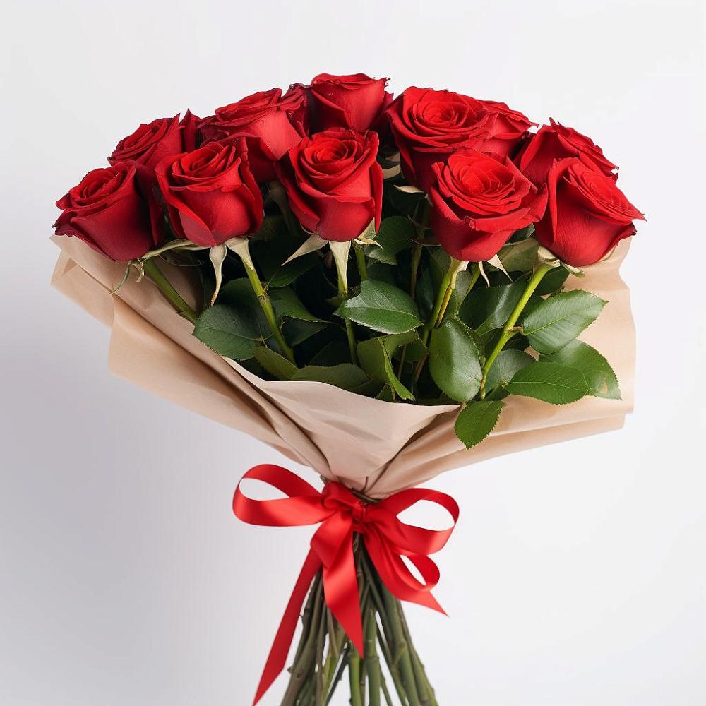 Букет 11 Красных роз Эдлесс Лав в Карасуке